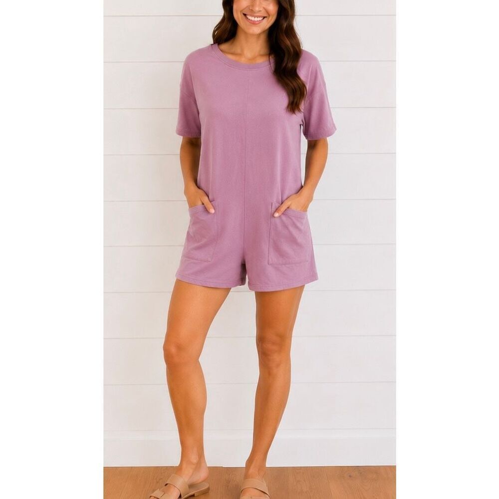 AS revival NWT purple romper athleisure size small